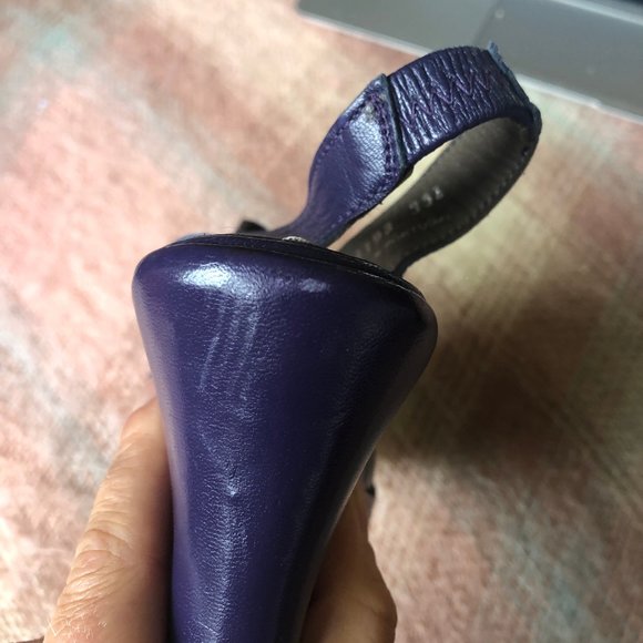 Vol de Nuit by Emile Thoard Cut-Out Peep-Toe Wedge - Picture 6 of 11